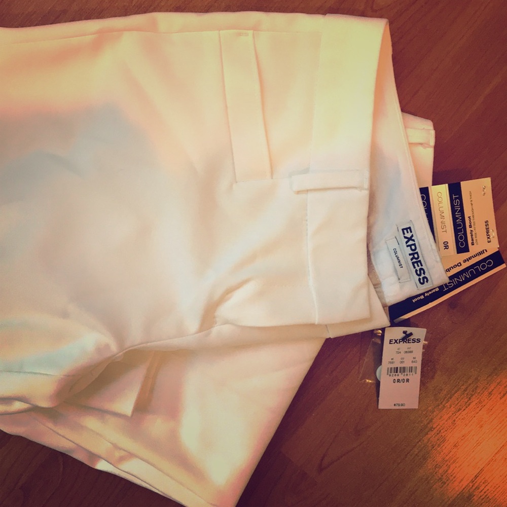 White Express Columnist pants size 0 Regular